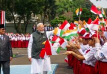 इंडोनेशिया में मोदी का स्वागत, सर्वोच्च सम्मान ‘बिंतांग आदिपूर्णा’ से नवाजे गए