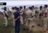 पुलिस की अपराधियों से मुठभेड़, 62 राउंड फायरिंग, SI को लगी गोली