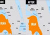 ट्रंप ने ईरान के नक्शे पर लगाया अपना चेहरा, खर्ग के लिए लिखा बाय-बाय